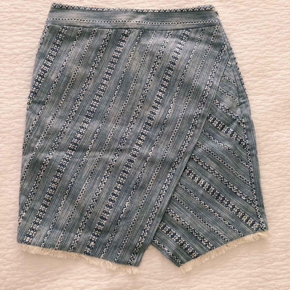 Knit Jean Cross-Over Skirt by LOFT